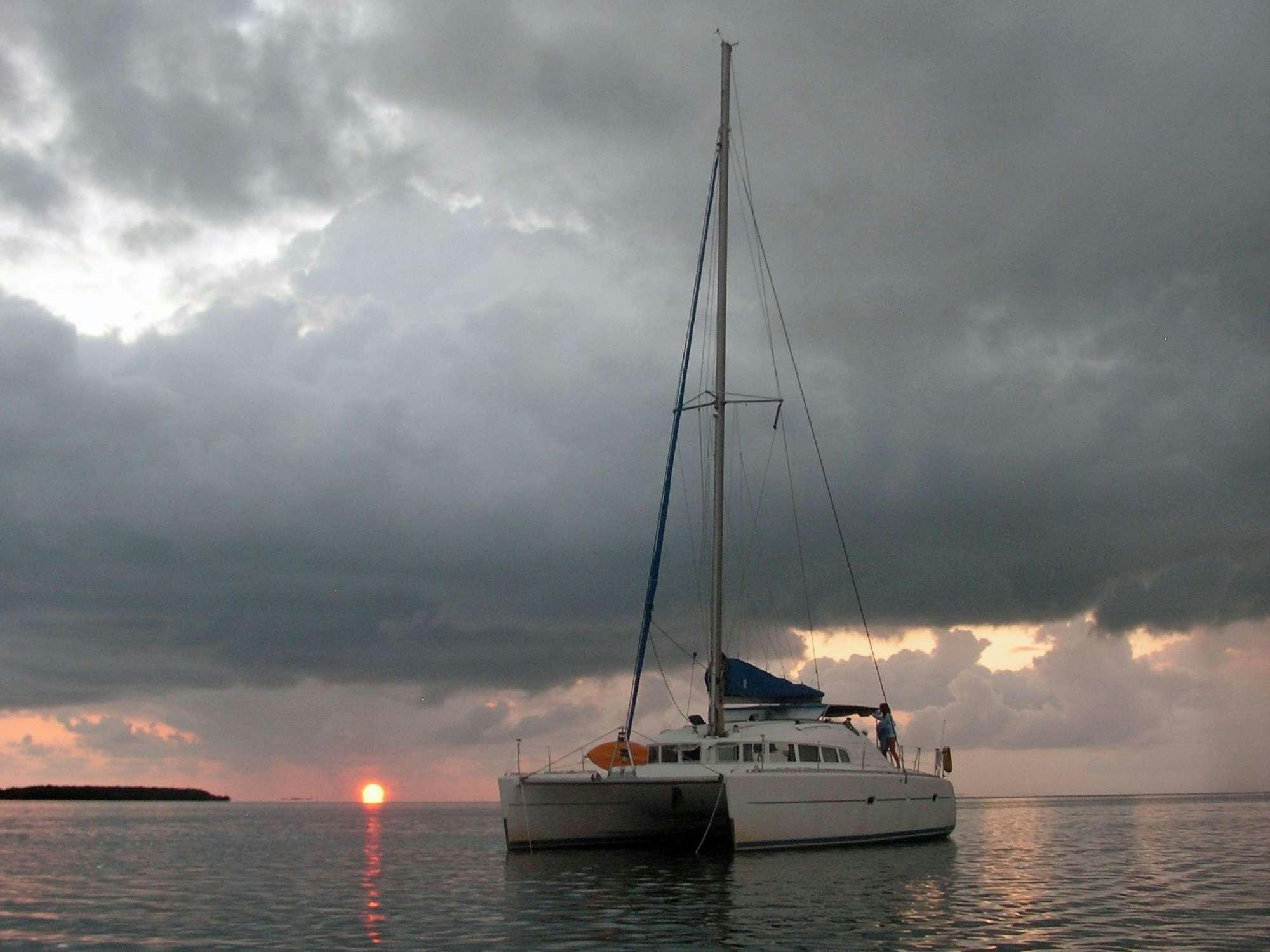 a boat in the water aboard GUIDING LIGHT Yacht for Charter