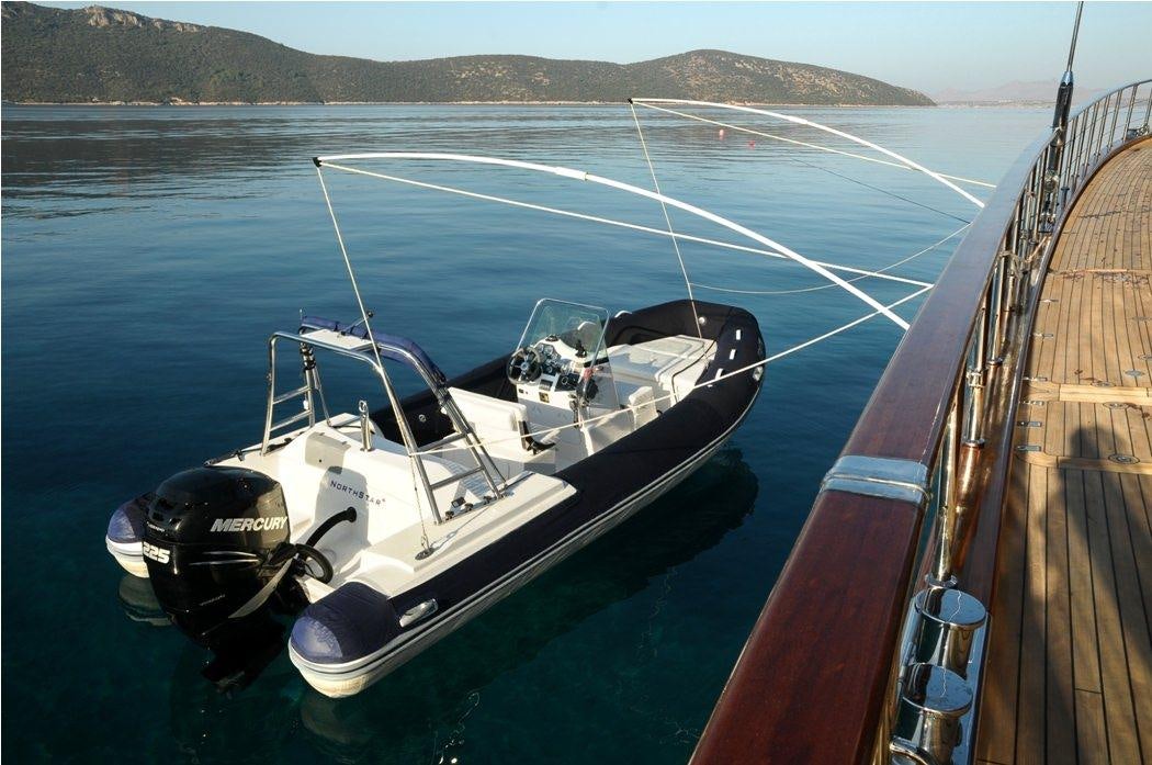 a boat on the water aboard CLEAR EYES Yacht for Charter