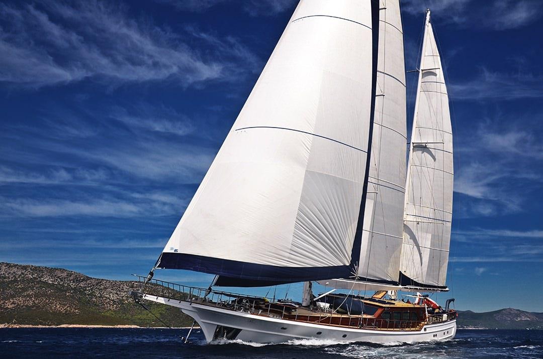 a sailboat on the water aboard CLEAR EYES Yacht for Charter