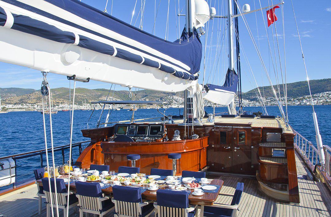 a boat on the water aboard CLEAR EYES Yacht for Charter