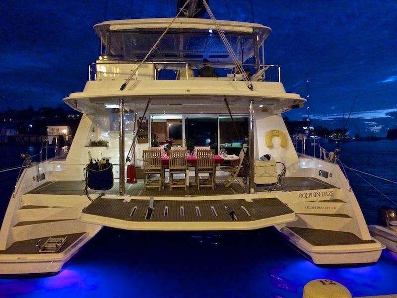 a boat on the water aboard DOLPHIN DAZE Yacht for Charter