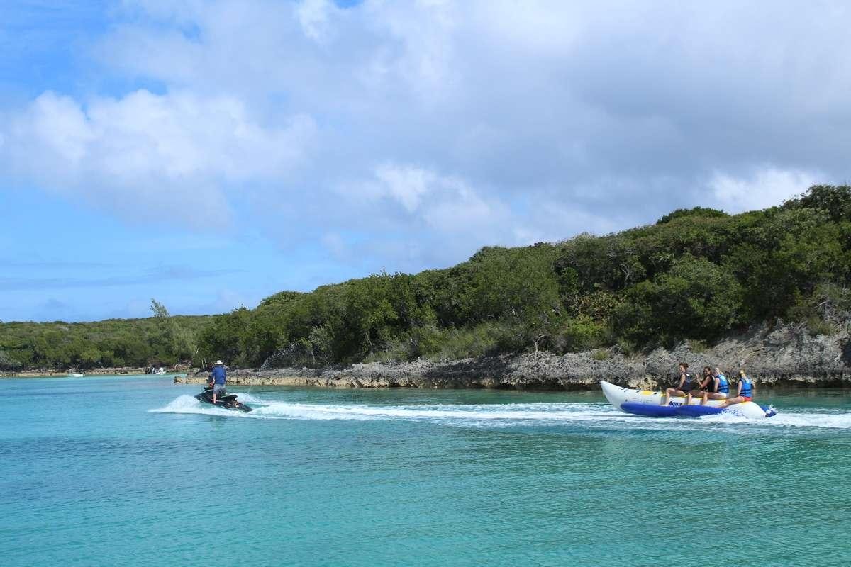 people on a boat in the water aboard ODIN Yacht for Charter