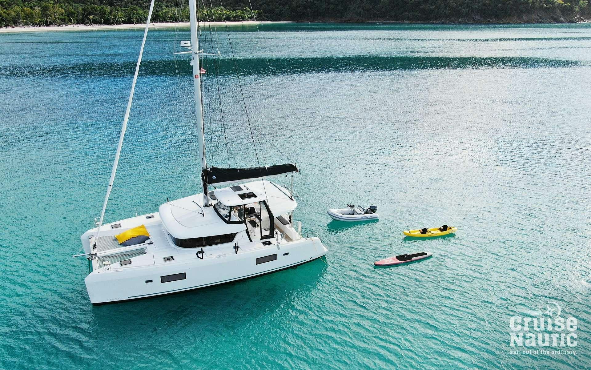 a boat on the water aboard CruiseNautic Yacht for Charter