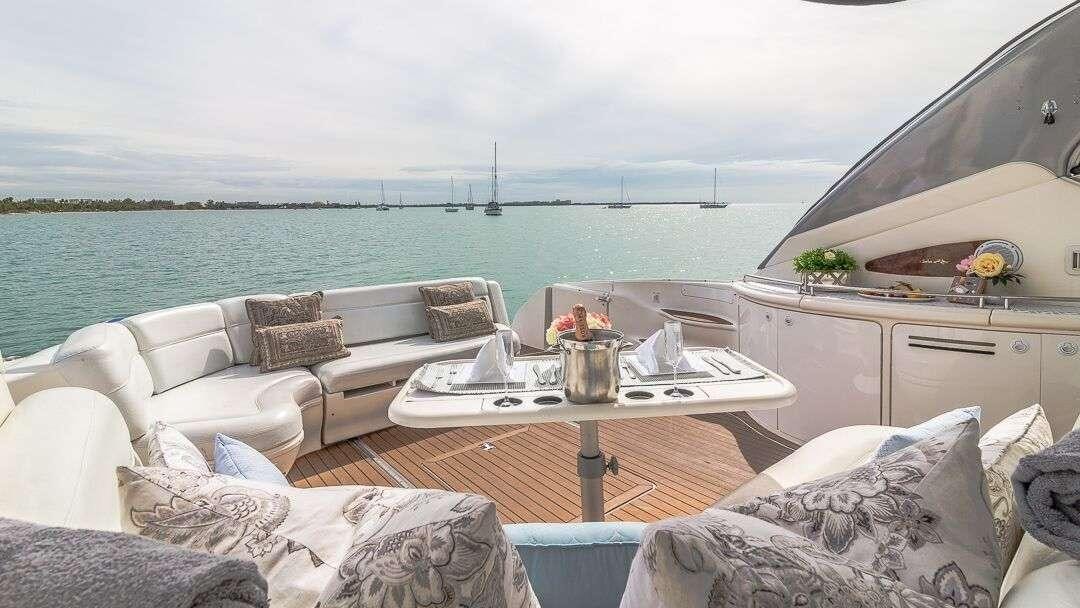 a boat on the water aboard WHY NOT Yacht for Charter