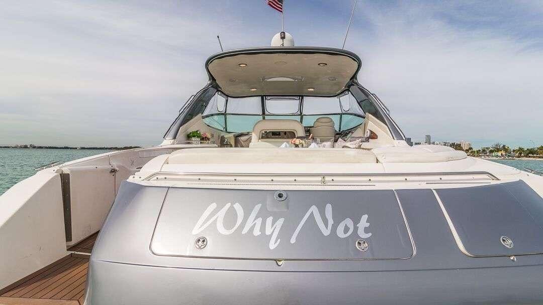 a boat on the water aboard WHY NOT Yacht for Charter
