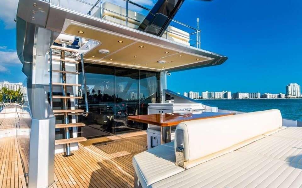 a boat on the water aboard CARPE DIEM Yacht for Charter