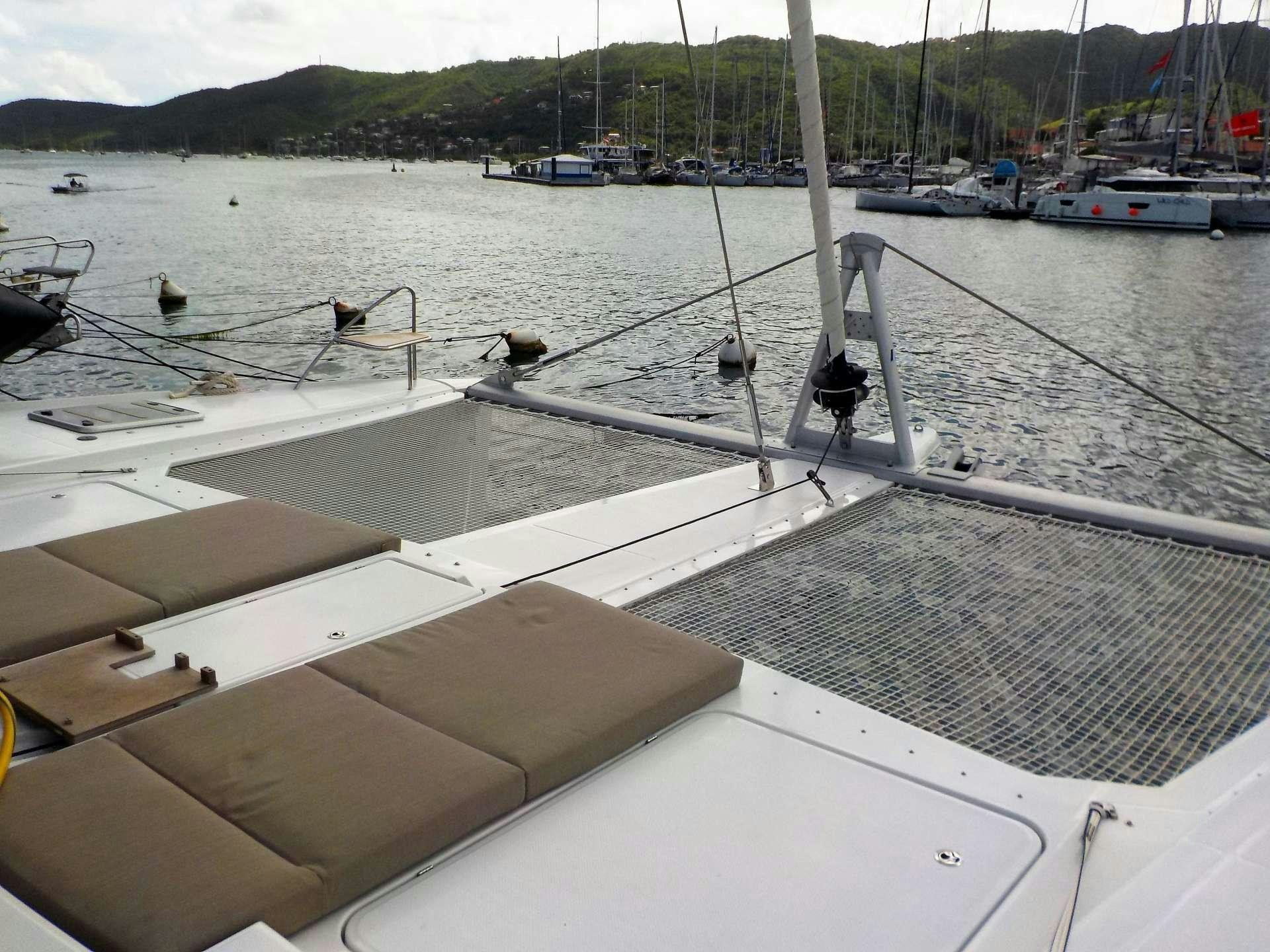 a boat with many boats in it aboard DREAM TOBAGO Yacht for Charter