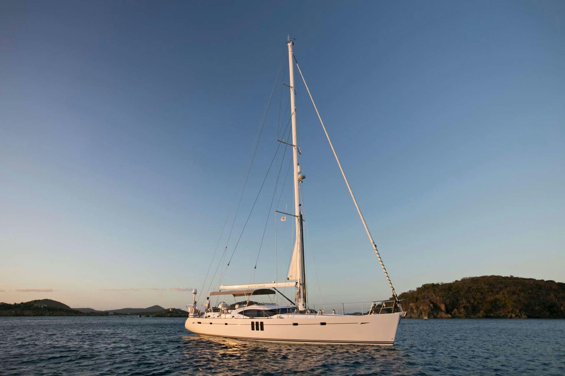 a sailboat on the water aboard LATITUDE Yacht for Charter