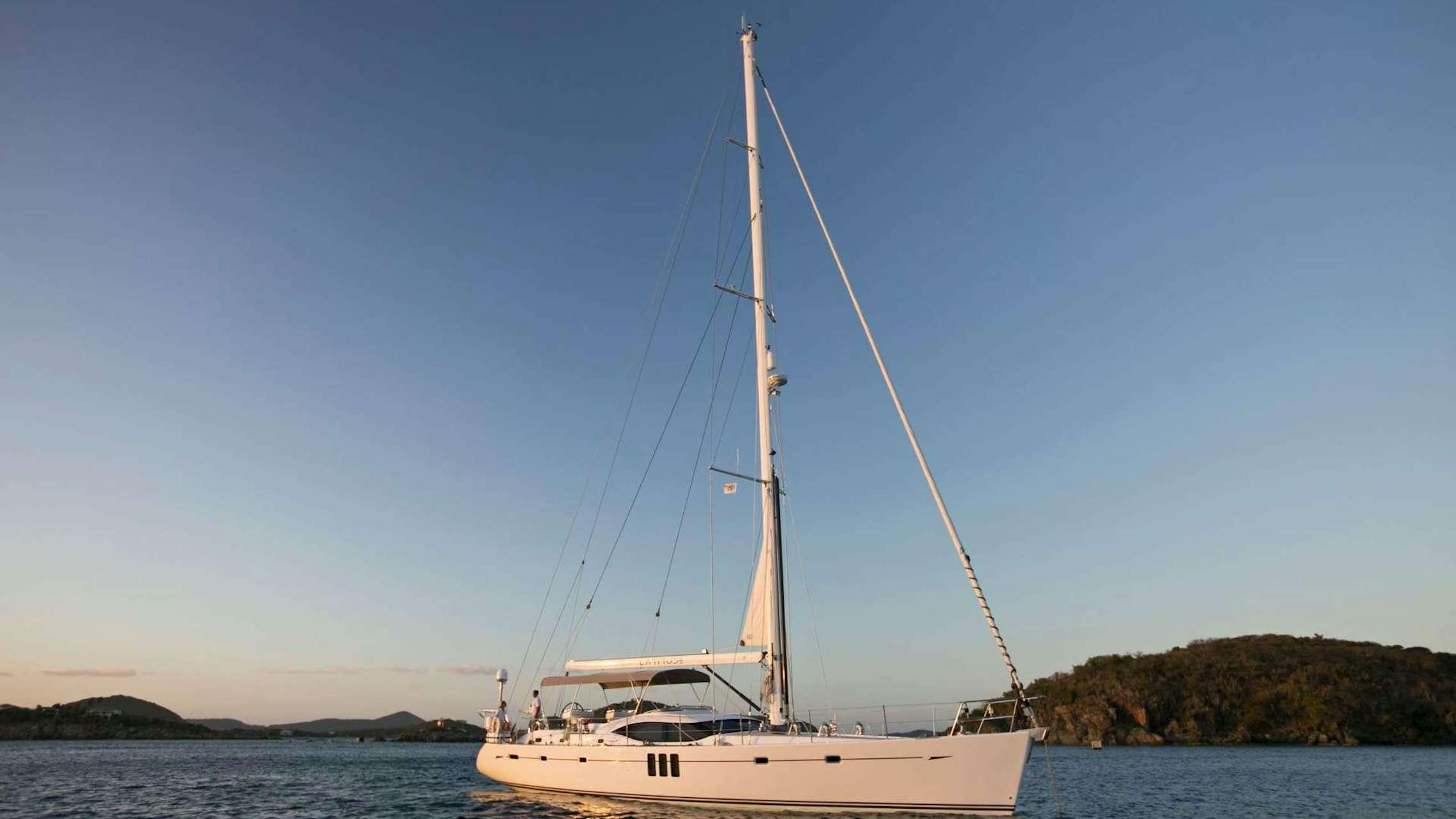 a sailboat on the water aboard LATITUDE Yacht for Charter