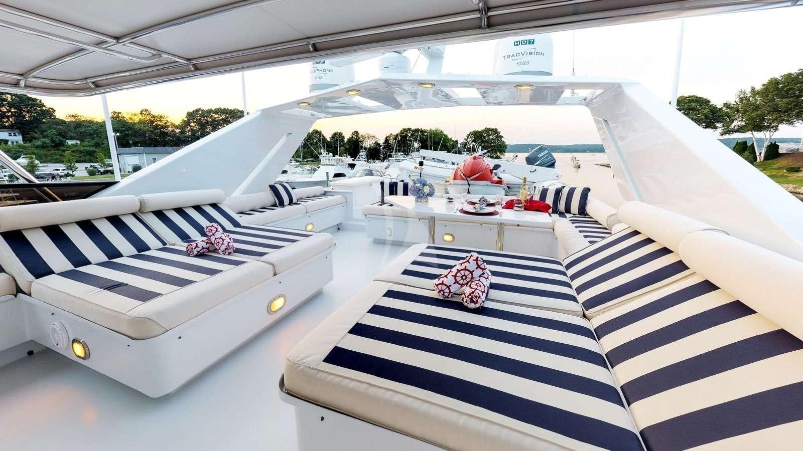 a boat on the water aboard XOXO Yacht for Charter