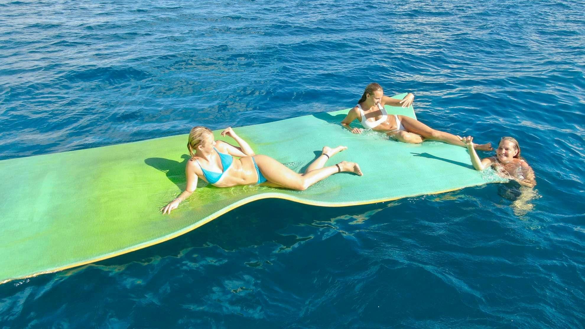 a kitchen with a large sink aboard PRIME TIME Yacht for Charter
