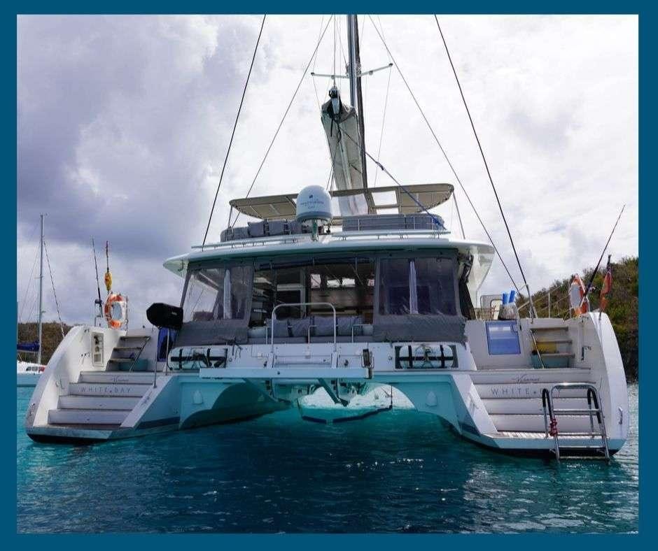 a boat on the water aboard VIRAMAR Yacht for Charter
