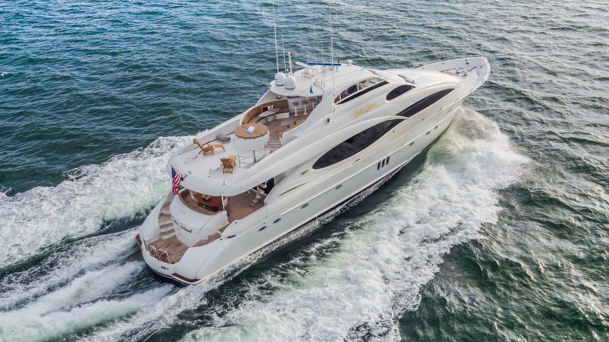 a boat on the water aboard CEDAR ISLAND Yacht for Charter