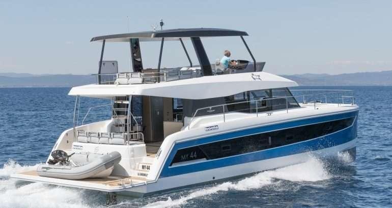 a boat on the water aboard Hondo Yacht for Charter