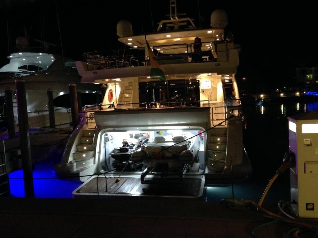 a large machine with lights aboard 105 YCG Yacht for Charter