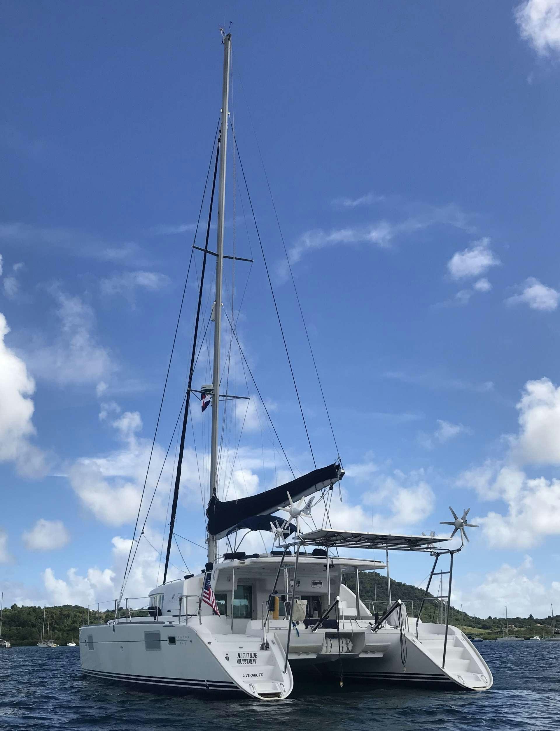 a boat on the water aboard ALTITUDE ADJUSTMENT Yacht for Charter