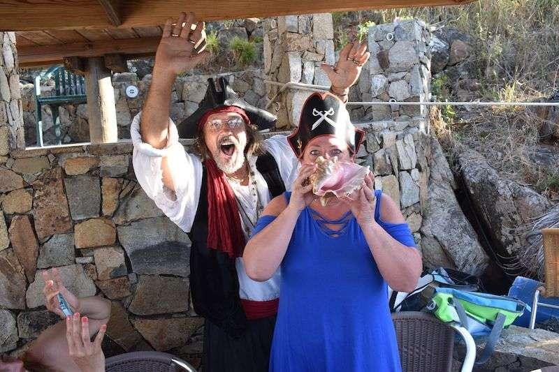 a group of people in costume aboard 3 SISTERS Yacht for Charter