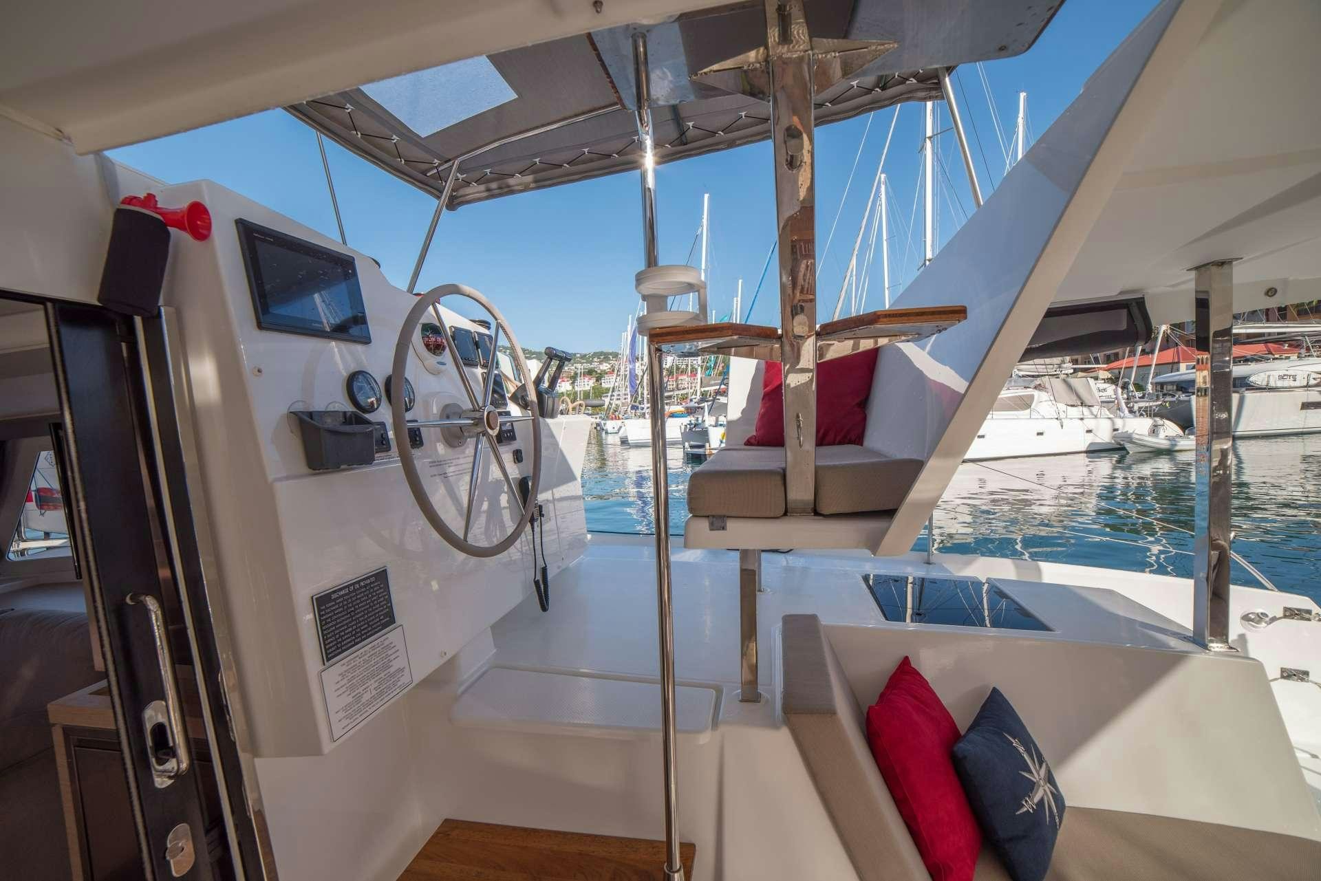 inside of a boat aboard 3 SISTERS Yacht for Charter