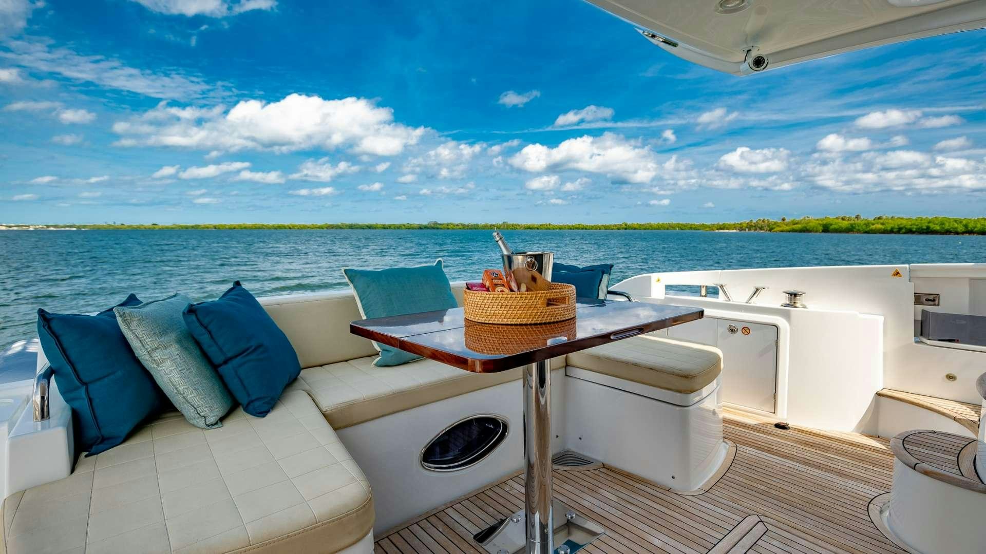 a boat on the water aboard ROLLIN DEEP Yacht for Charter