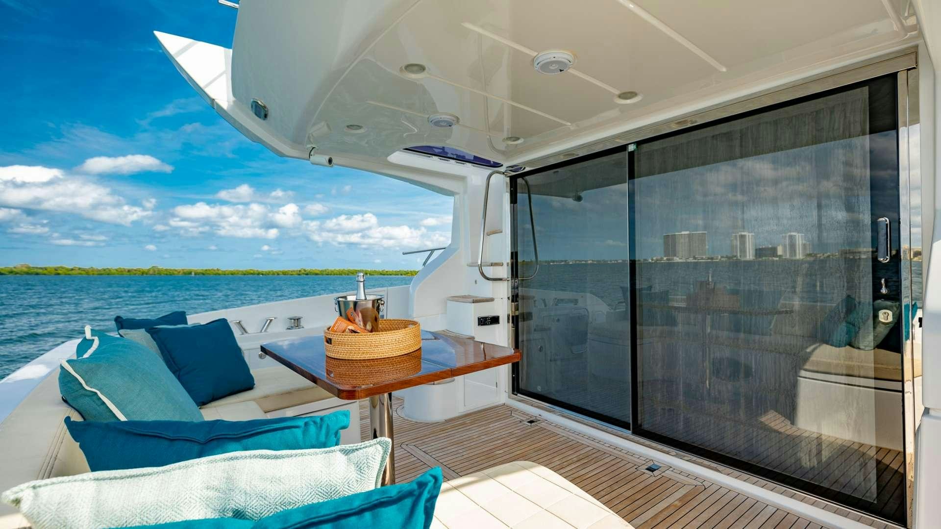 a boat on the water aboard ROLLIN DEEP Yacht for Charter