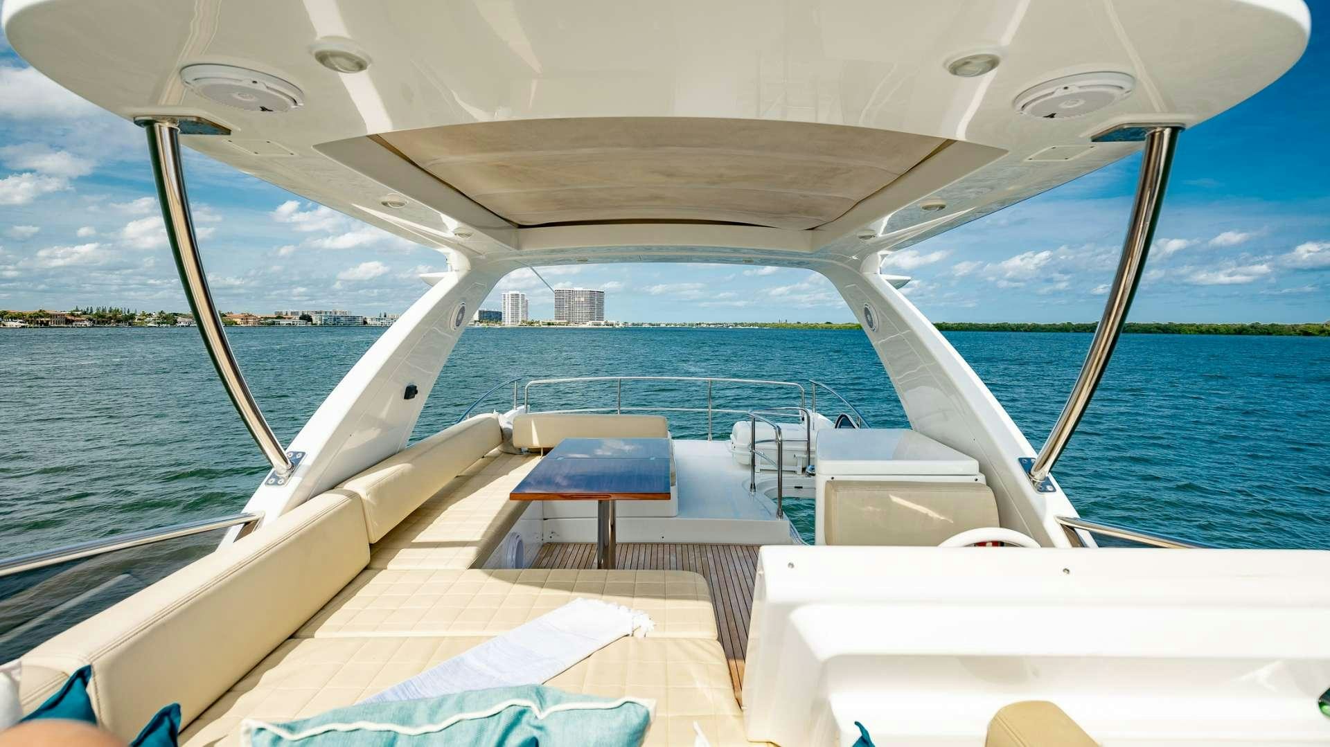 a boat on the water aboard ROLLIN DEEP Yacht for Charter