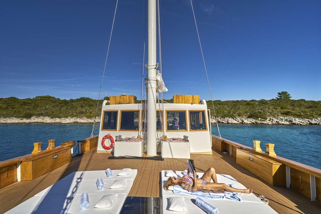 a boat on the water aboard ARDURA Yacht for Charter