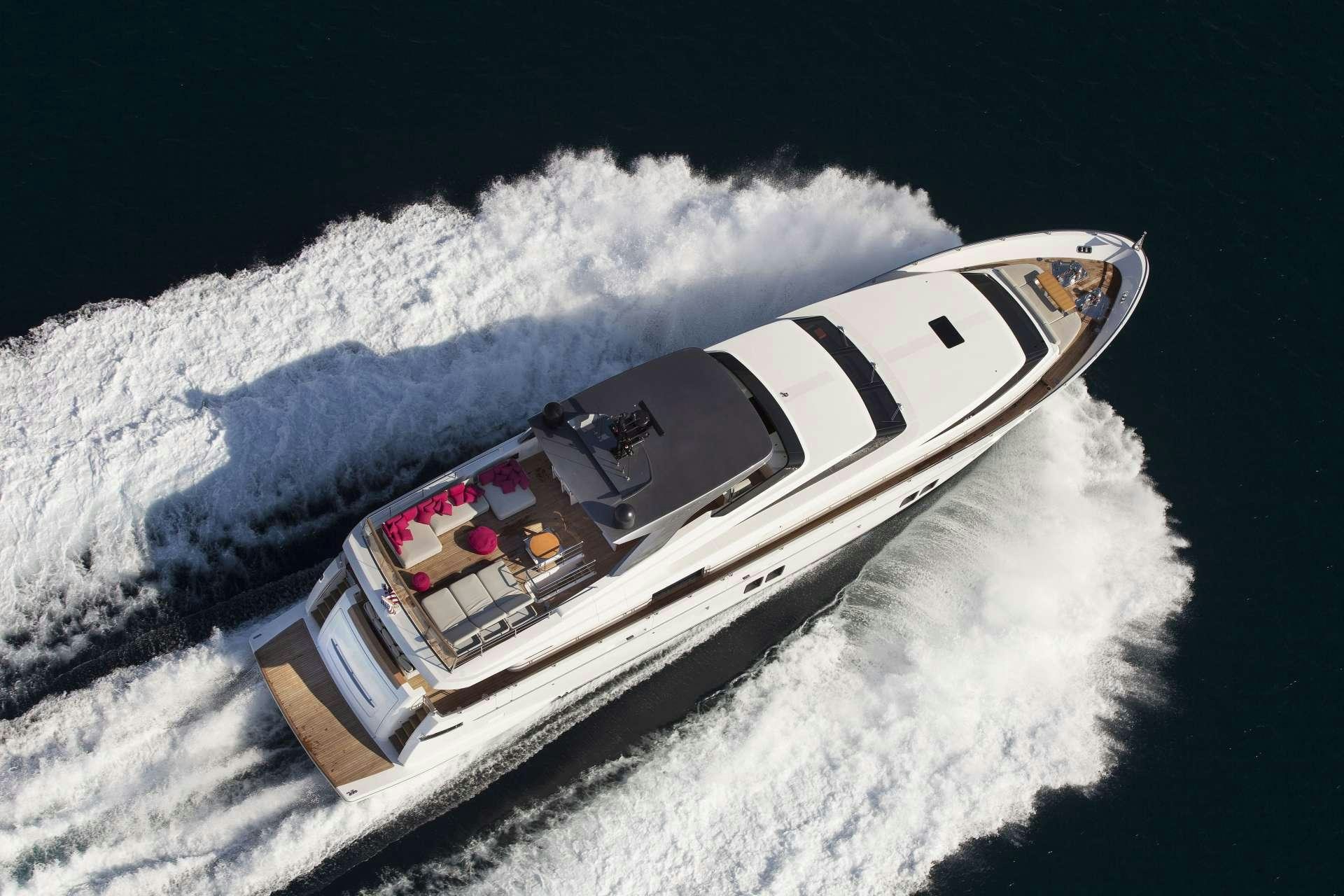 a space ship in space aboard NOTORIOUS Yacht for Charter