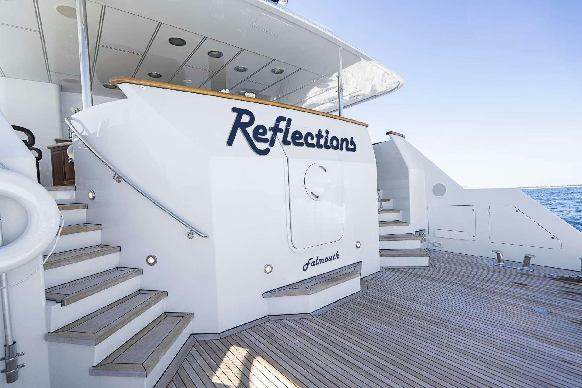 a boat on the water aboard REFLECTIONS Yacht for Charter
