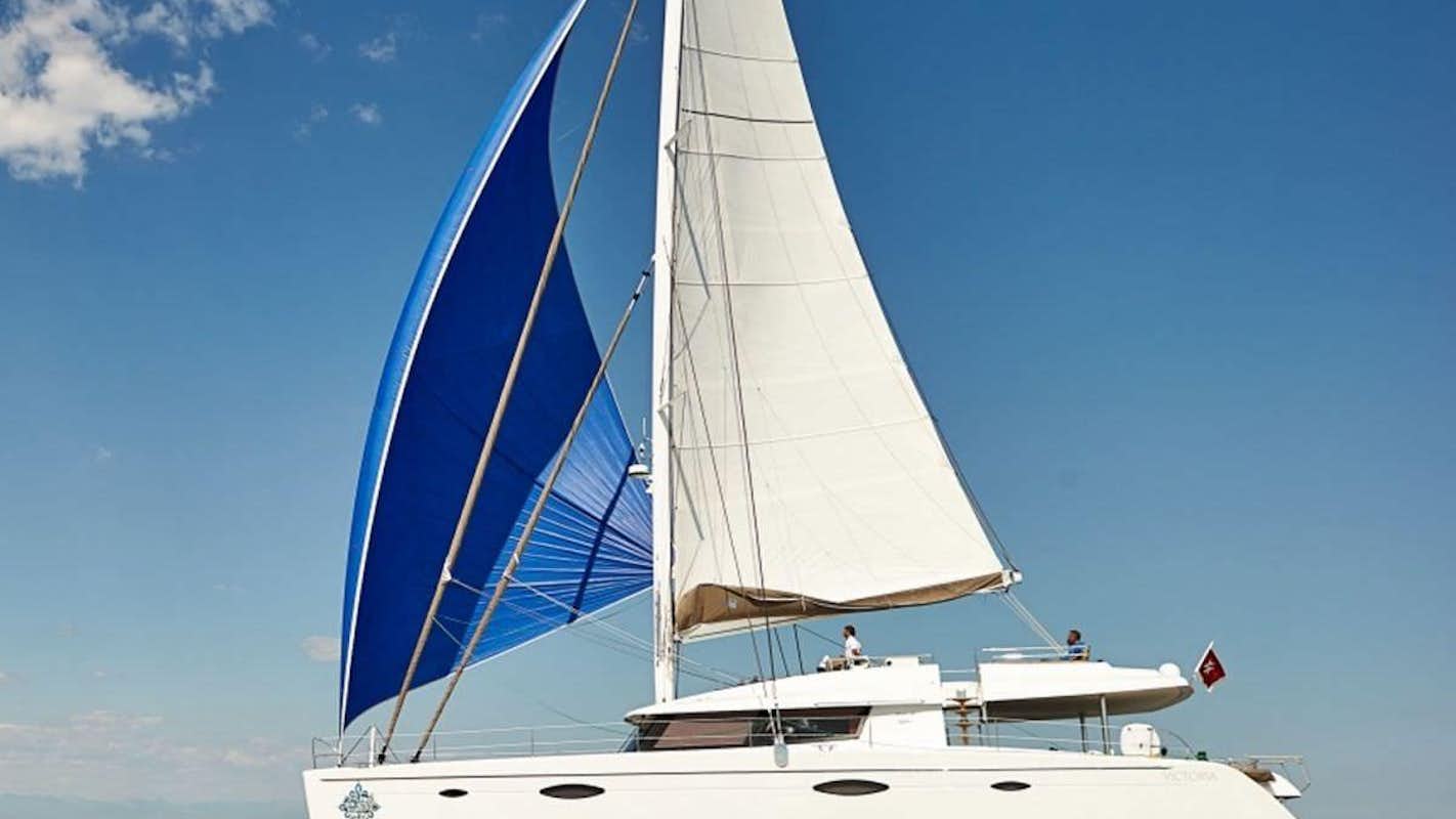a sailboat on the water aboard LIR Yacht for Charter