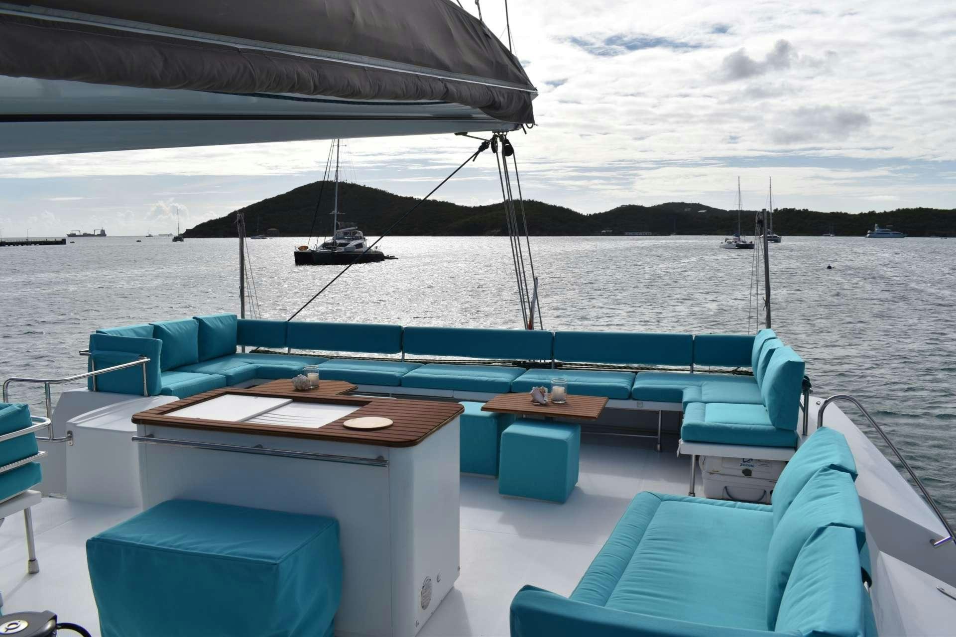 a boat on the water aboard LIR Yacht for Charter