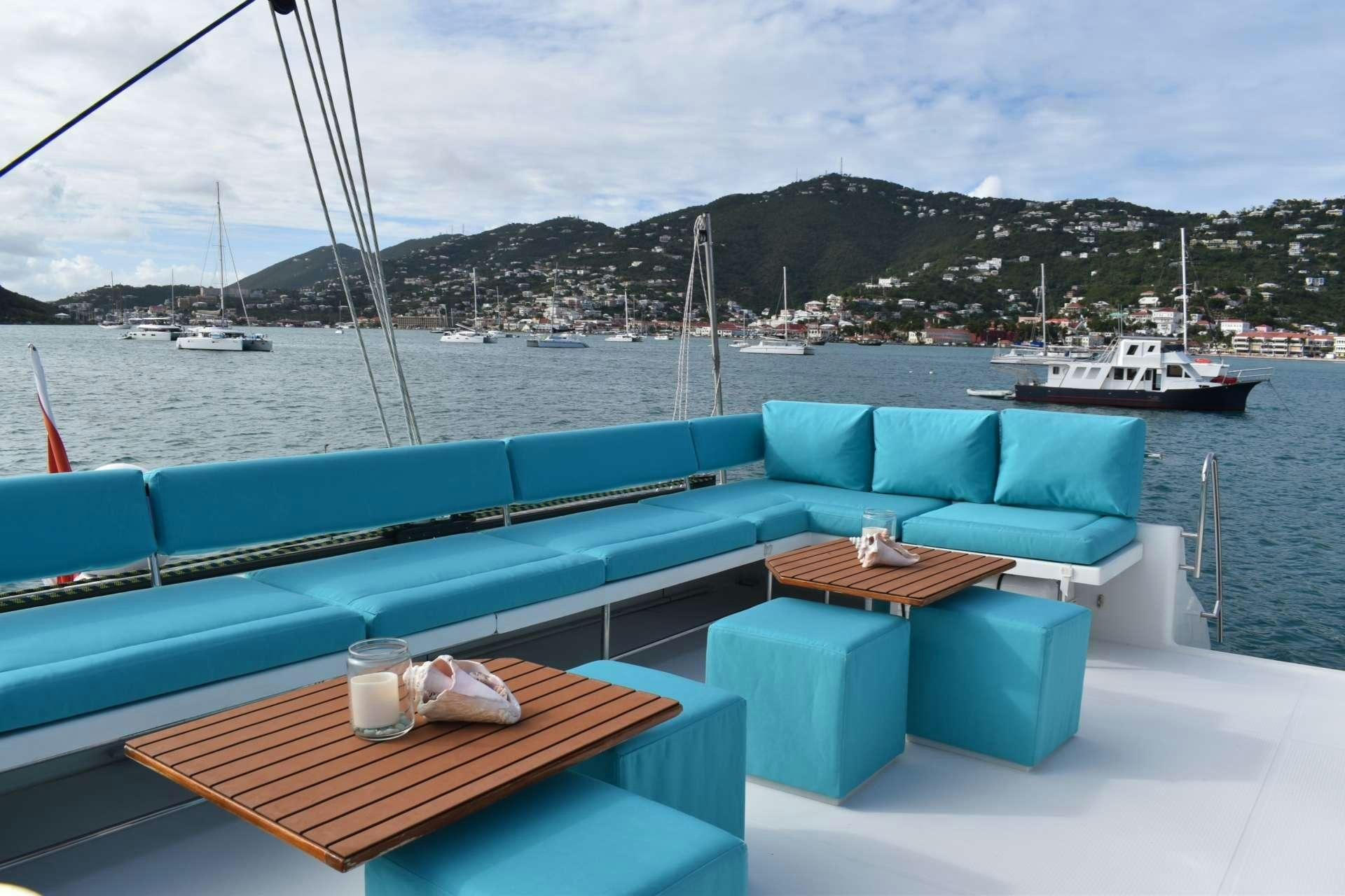 a boat on the water aboard LIR Yacht for Charter