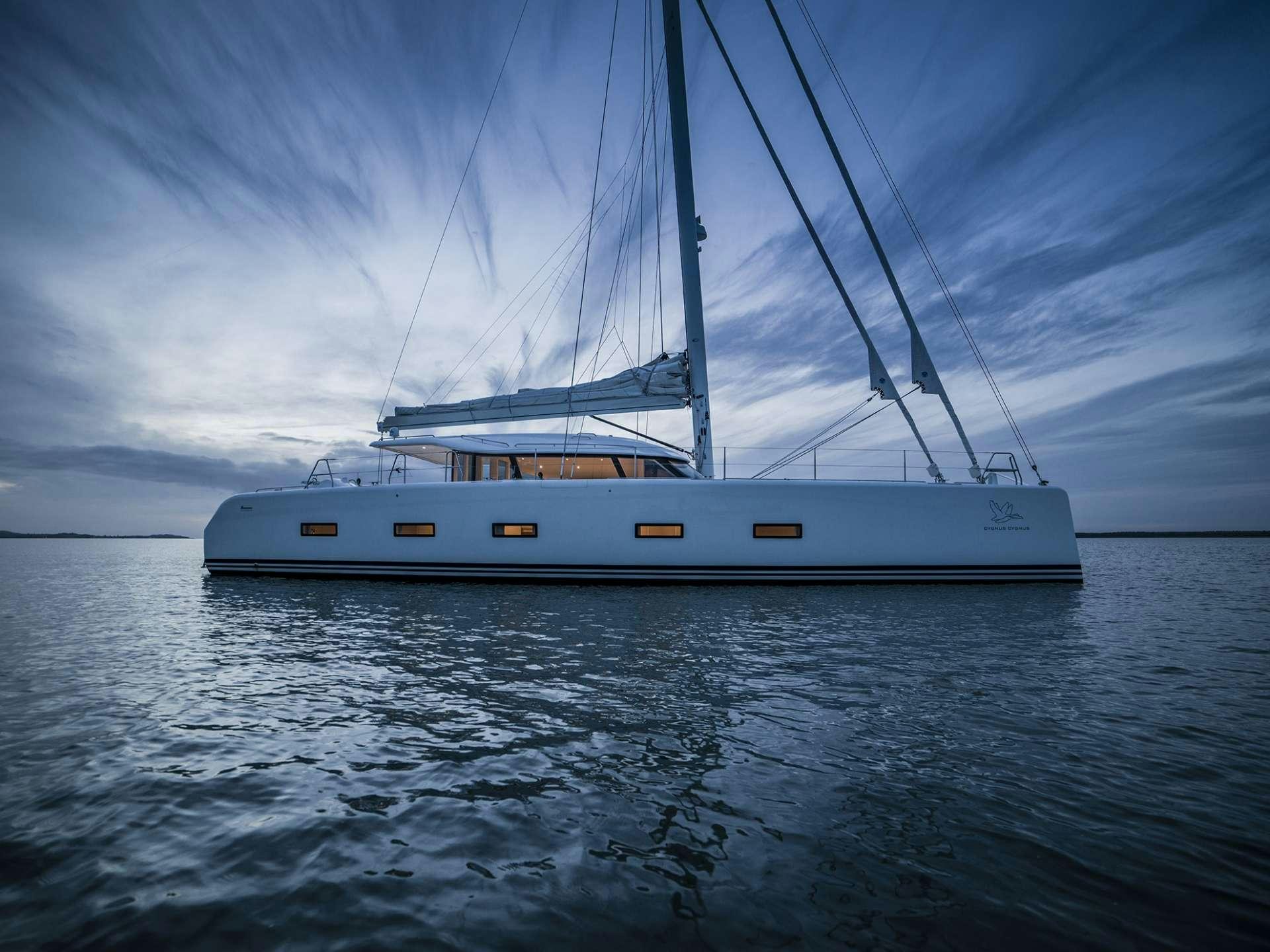 a boat on the water aboard CYGNUS CYGNUS Yacht for Charter