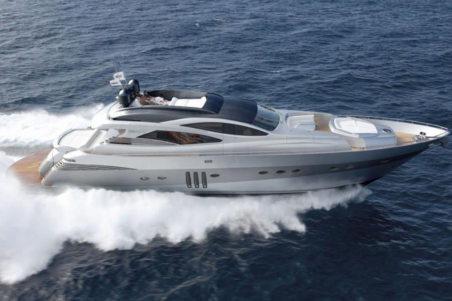 a white yacht on the water aboard SOLARIS Yacht for Charter