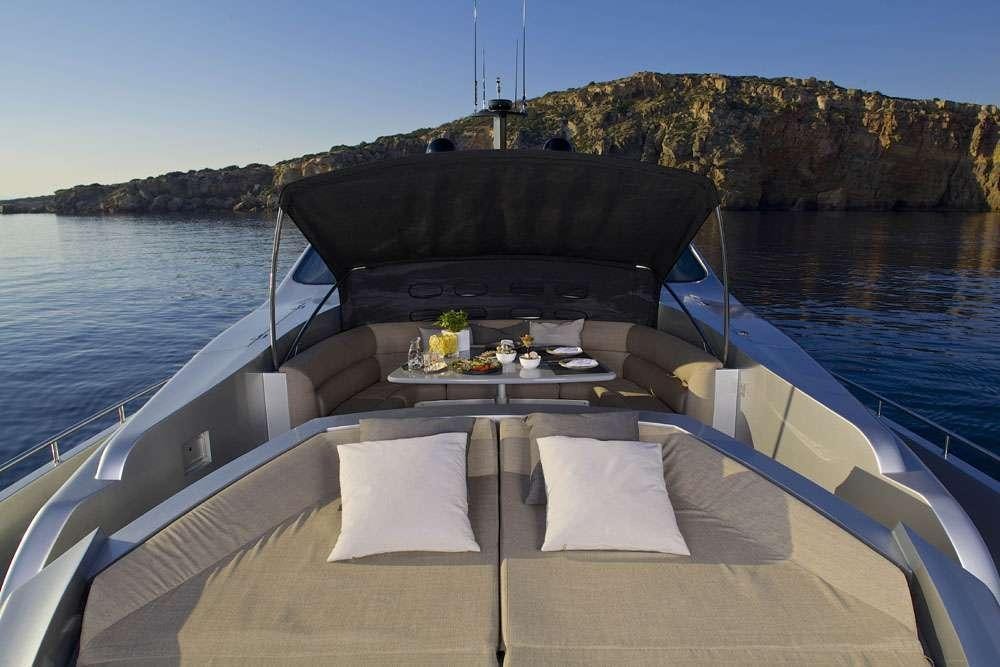 a boat on the water aboard SOLARIS Yacht for Charter