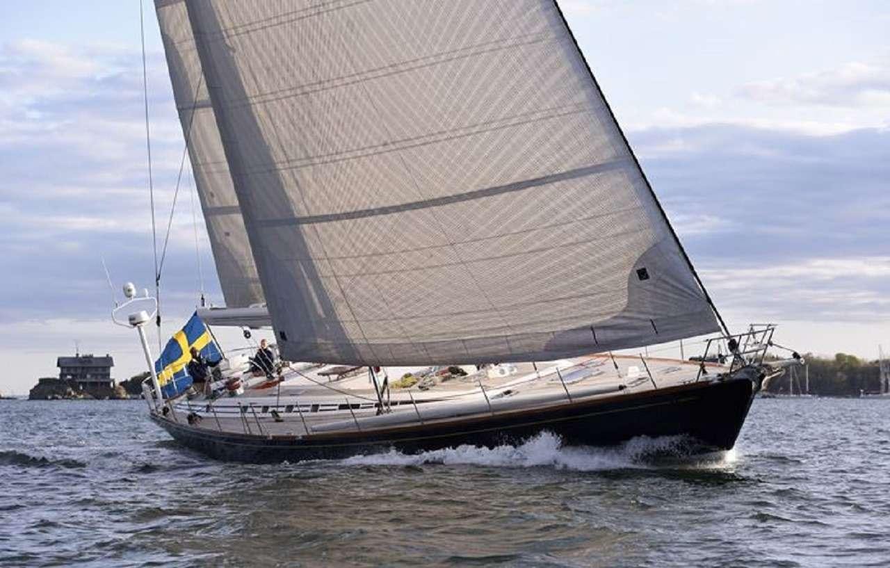 a sailboat on the water aboard aquila Yacht for Charter