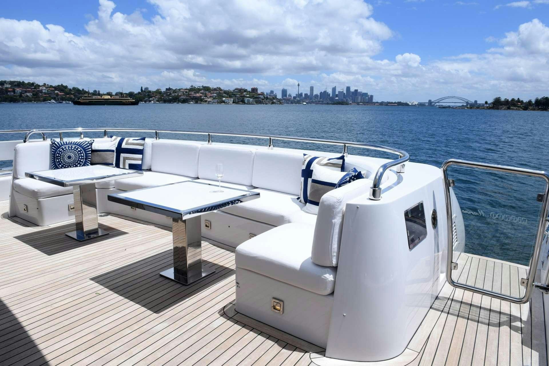 a boat on the water aboard IMPULSIVE Yacht for Charter