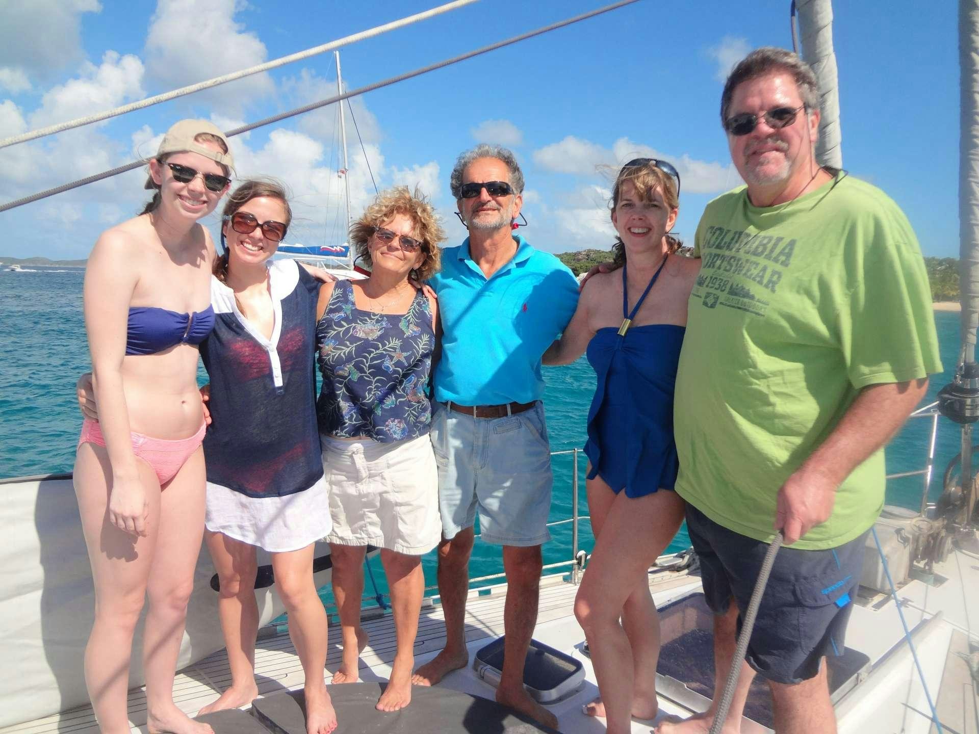 a group of people on a boat aboard ANAHITA Yacht for Charter