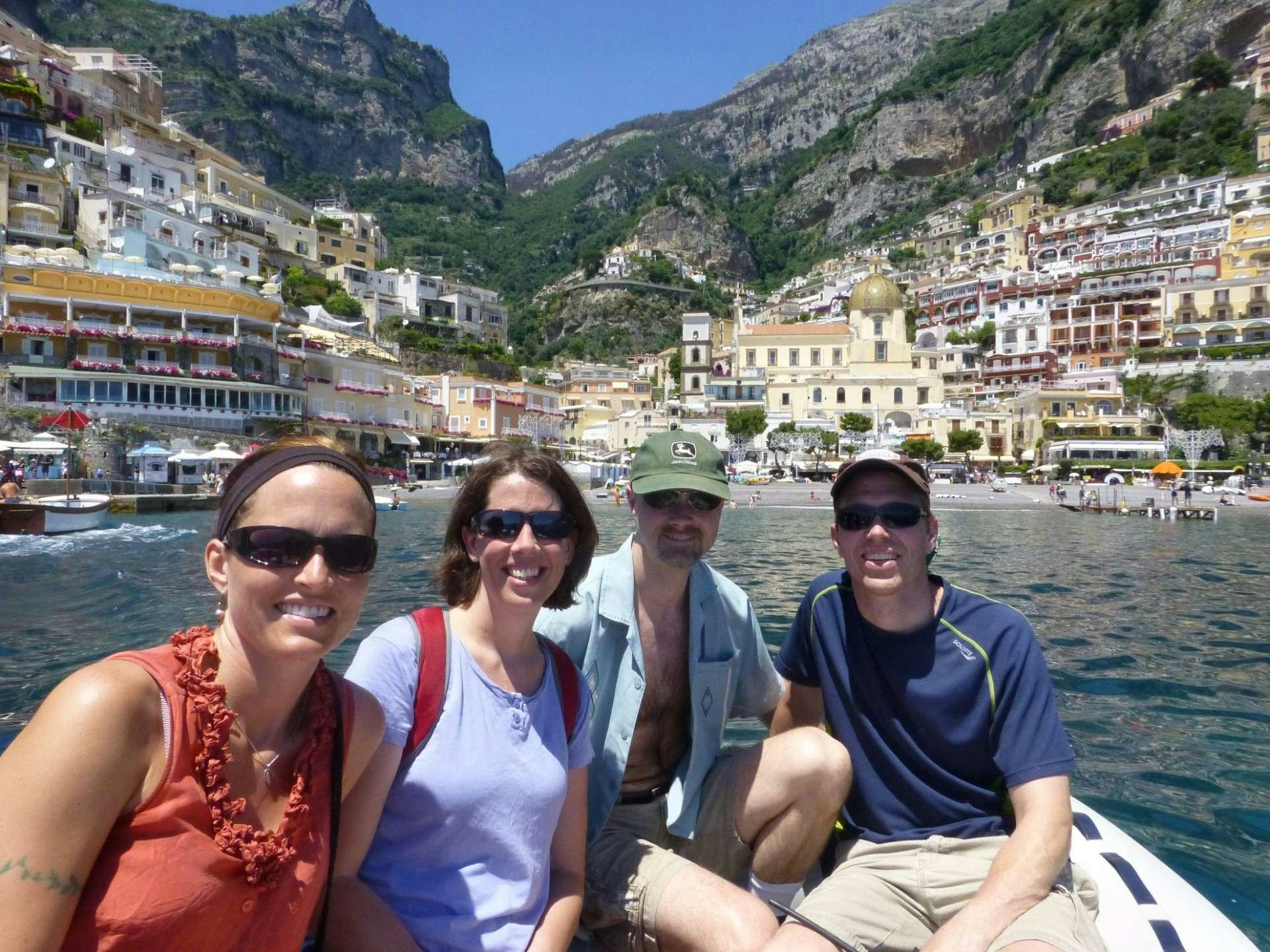 a group of people on a boat aboard ANAHITA Yacht for Charter
