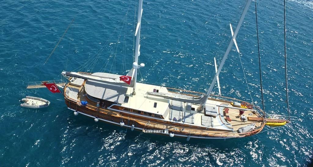 a boat in the water aboard KAPTAN MEHMET BUGRA Yacht for Charter