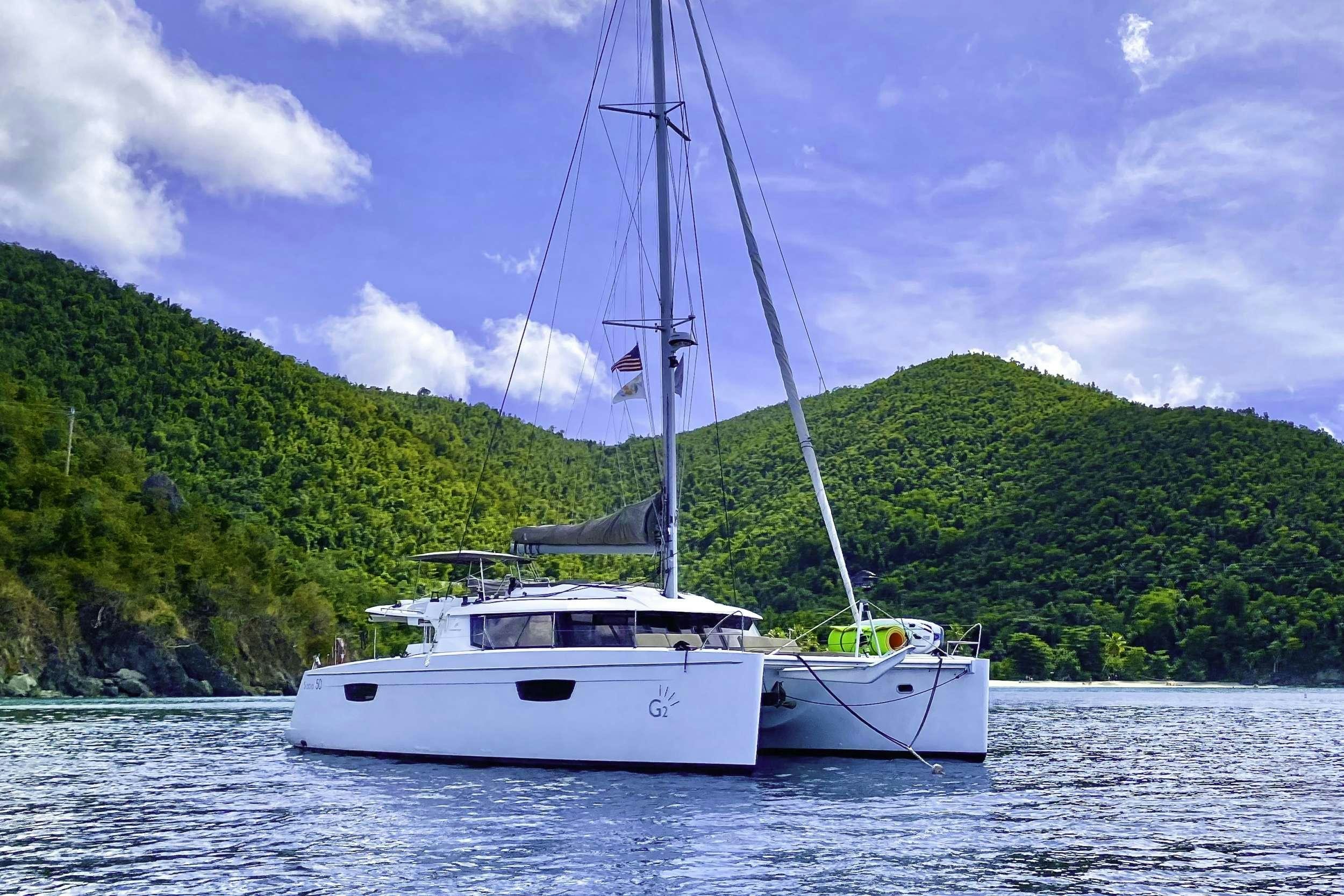 a couple of boats on the water aboard LADY CATRON Yacht for Charter
