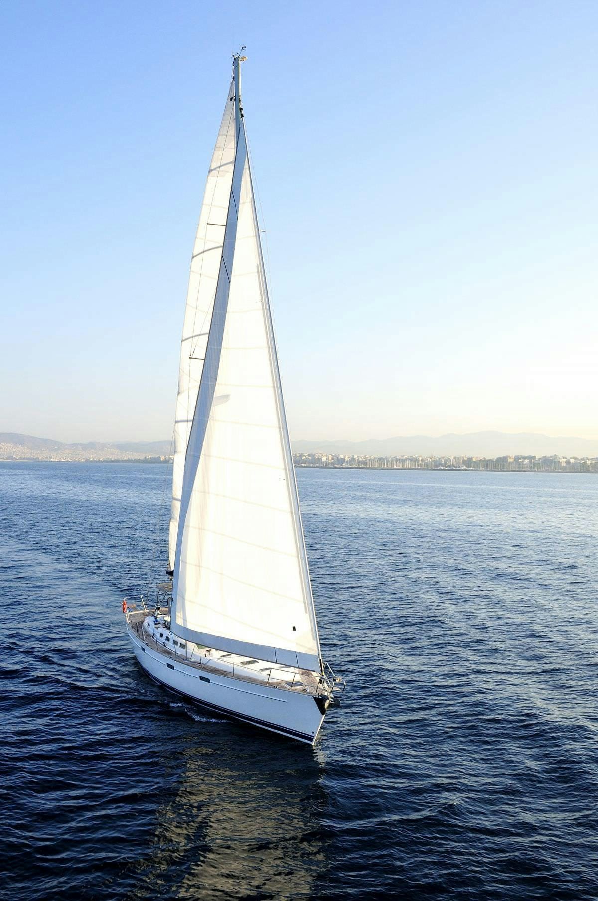a sailboat on the water aboard SEA STAR Yacht for Charter