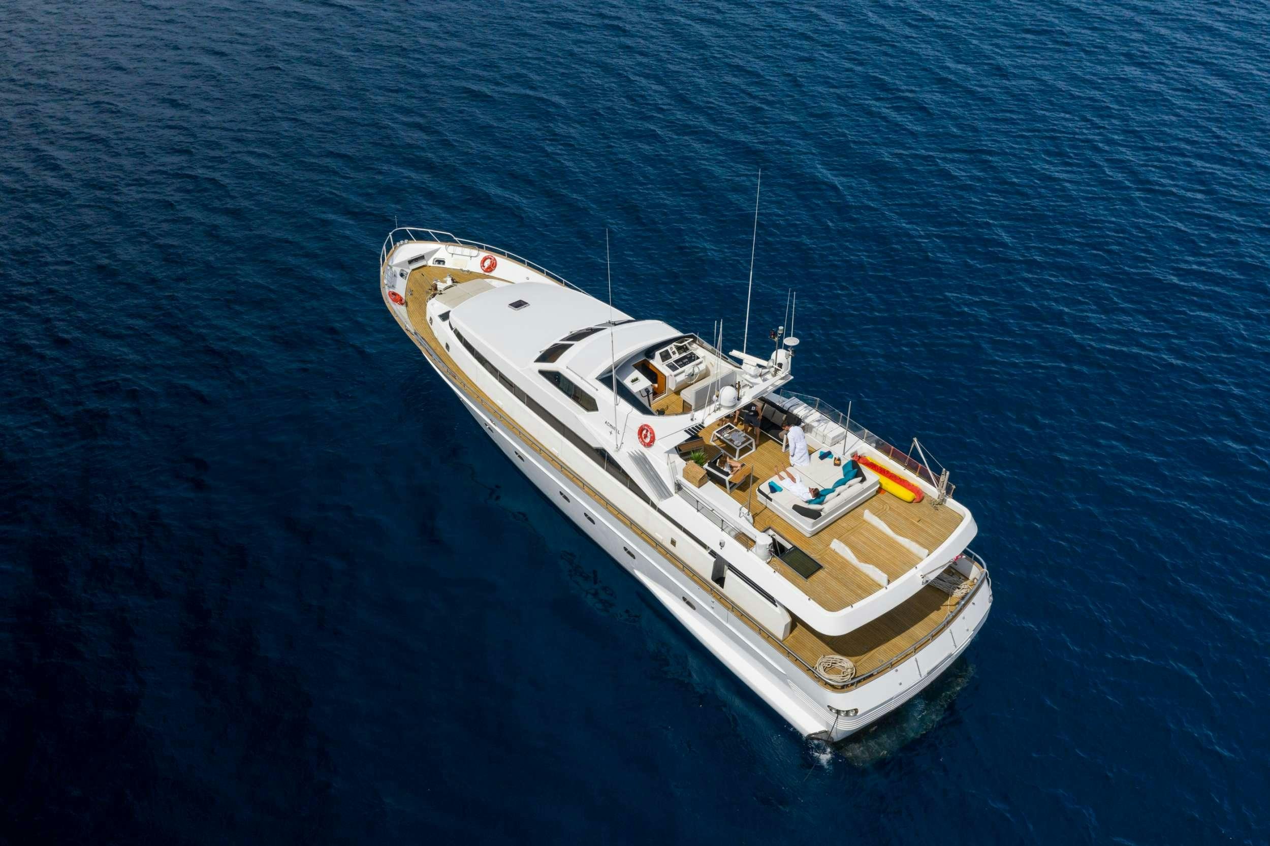 a boat in the water aboard BORA BORA Yacht for Charter