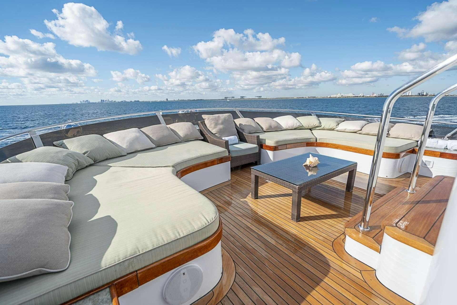 a boat on the water aboard CHERISH Yacht for Charter
