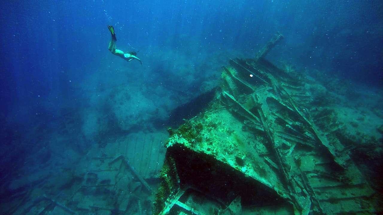 a person diving into a body of water aboard SAYANG Yacht for Charter