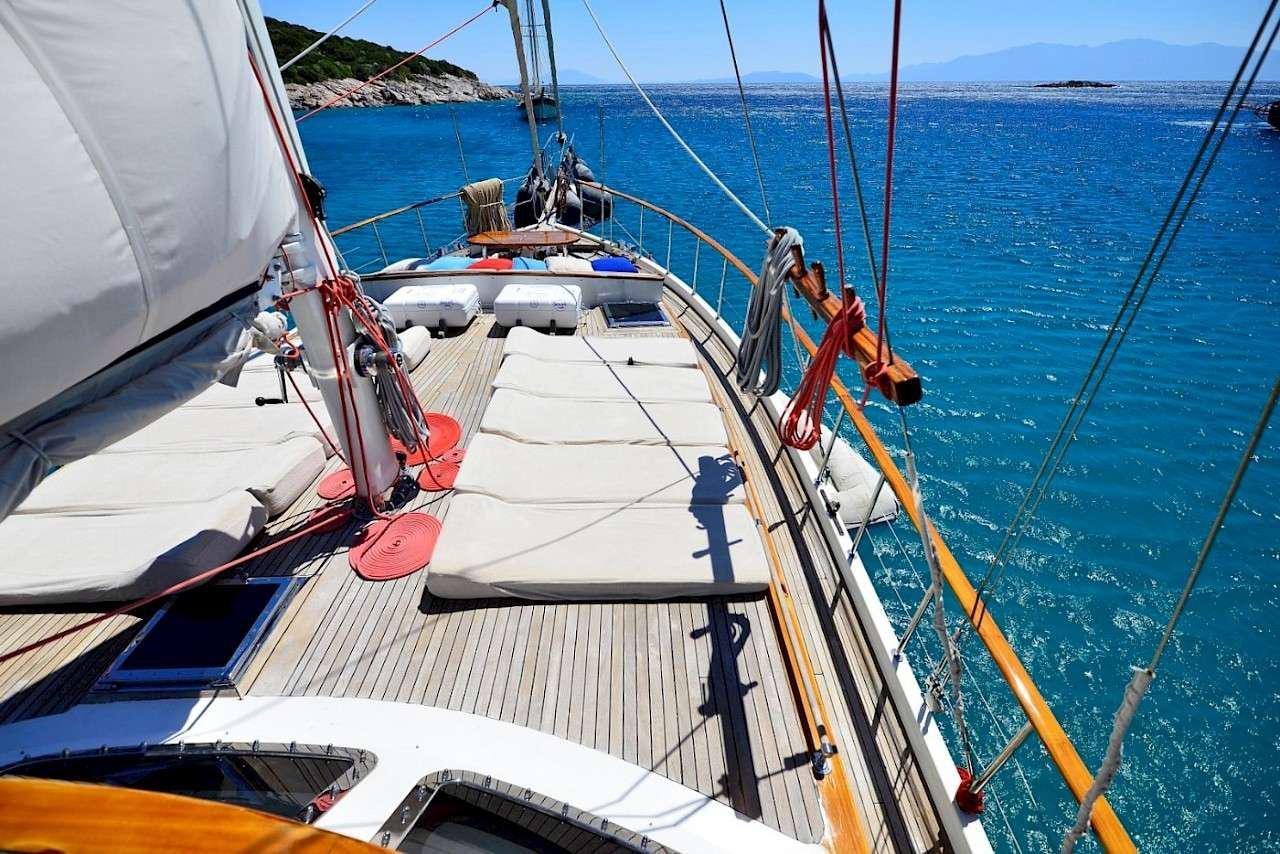 a boat on the water aboard MIA 1 Yacht for Charter