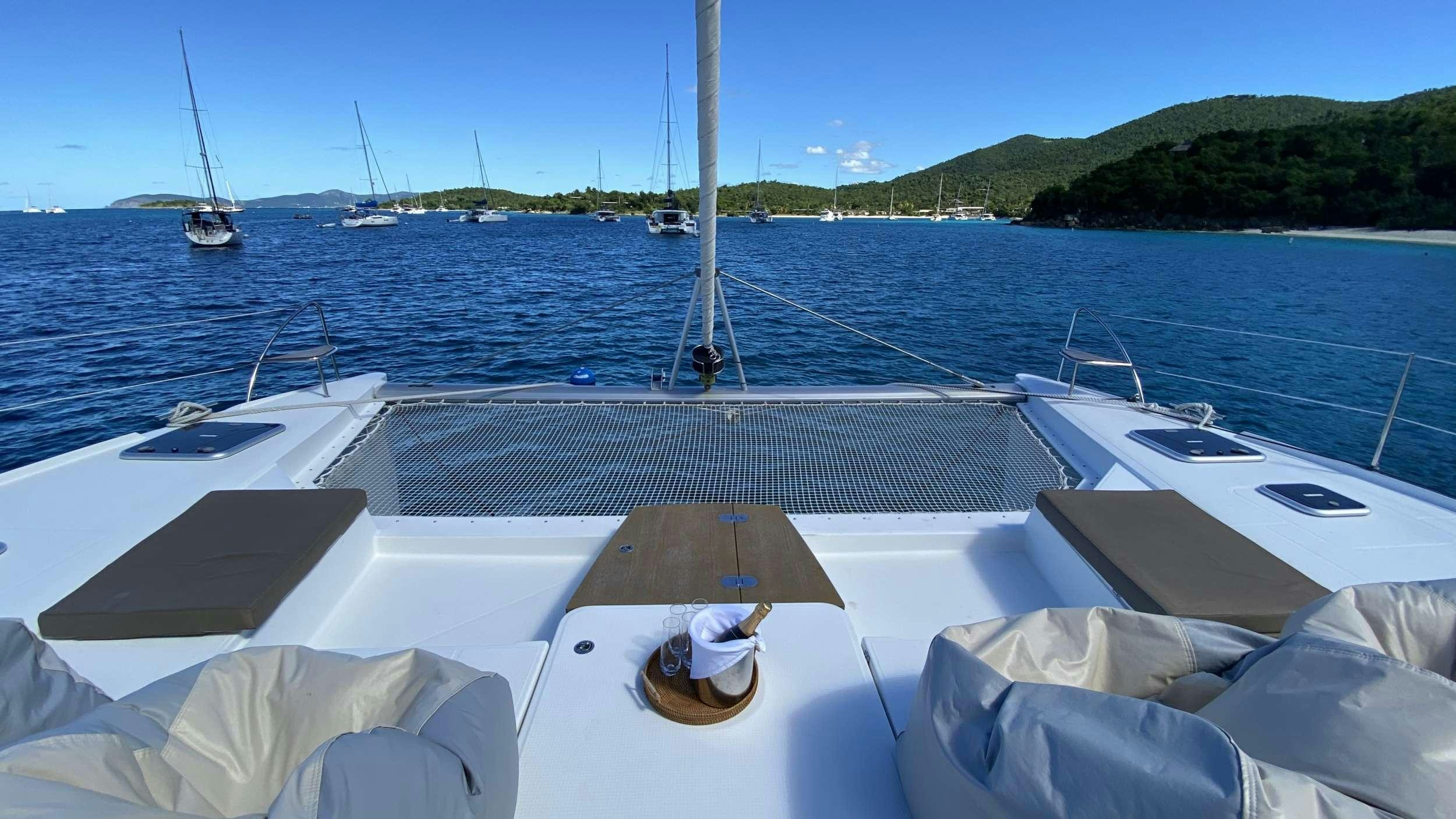 a boat on the water aboard KATRINA Yacht for Charter