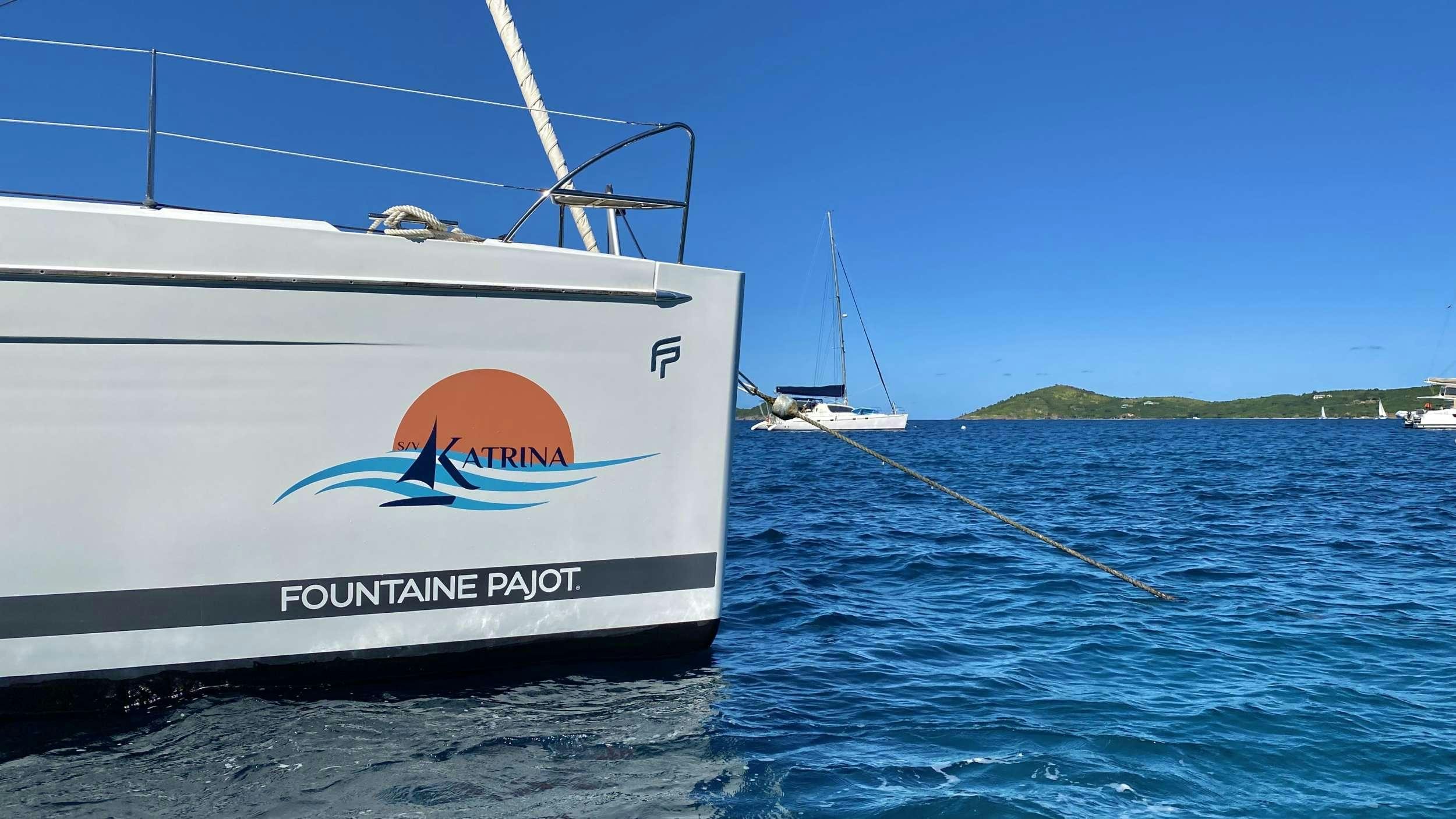 a boat in the water aboard KATRINA Yacht for Charter