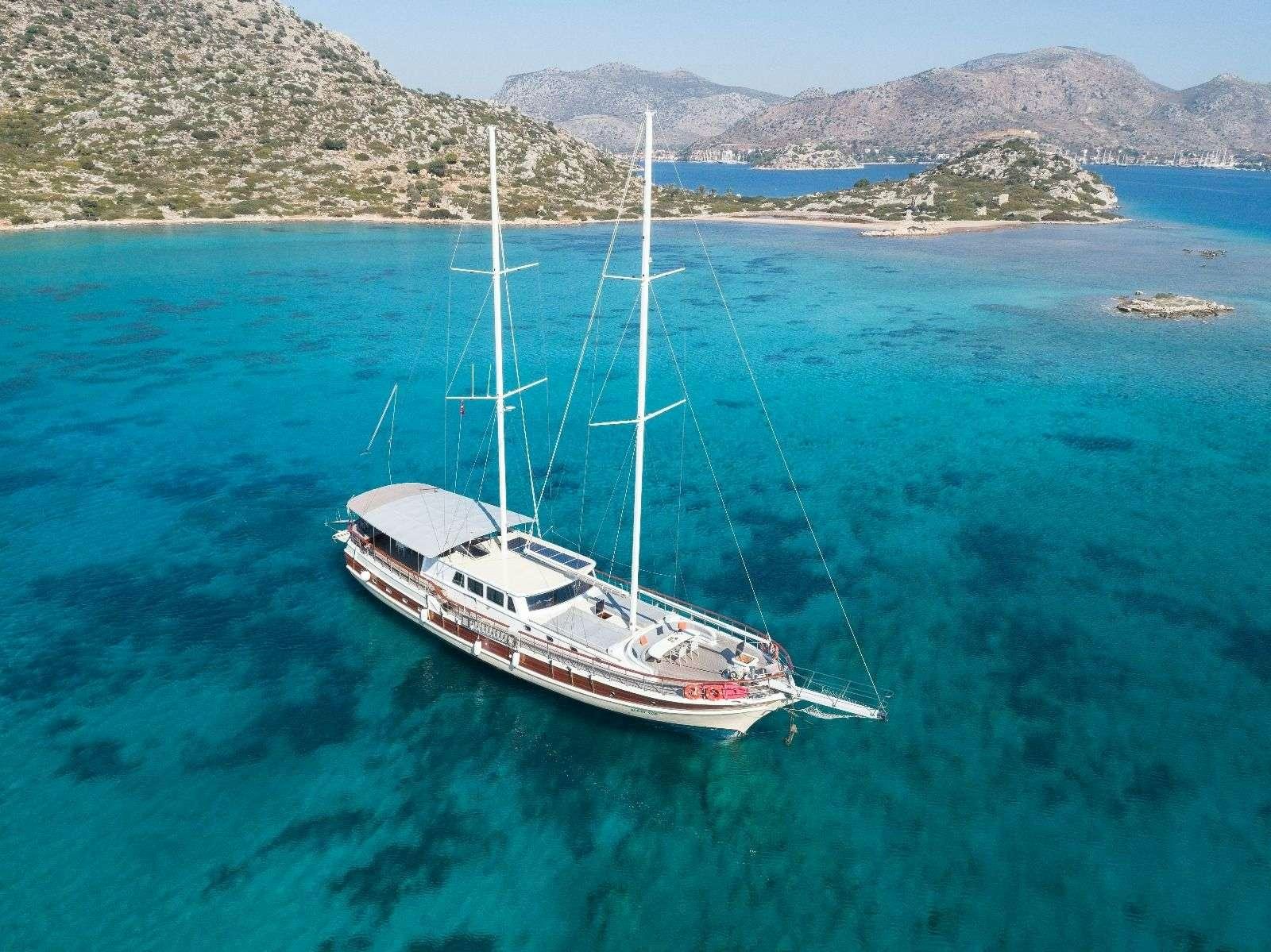 a boat in the water aboard KORAY EGE Yacht for Charter