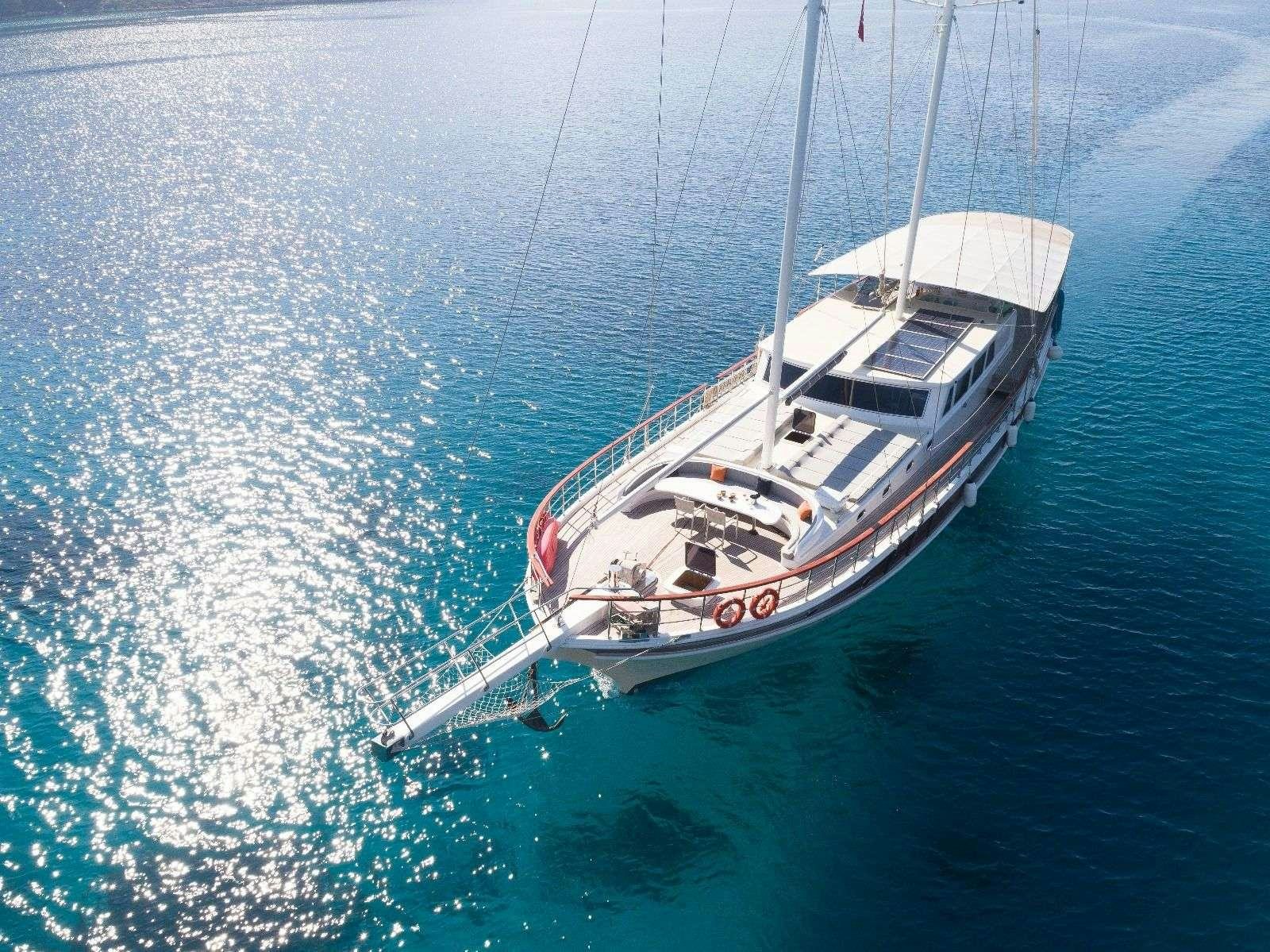 a boat in the water aboard KORAY EGE Yacht for Charter