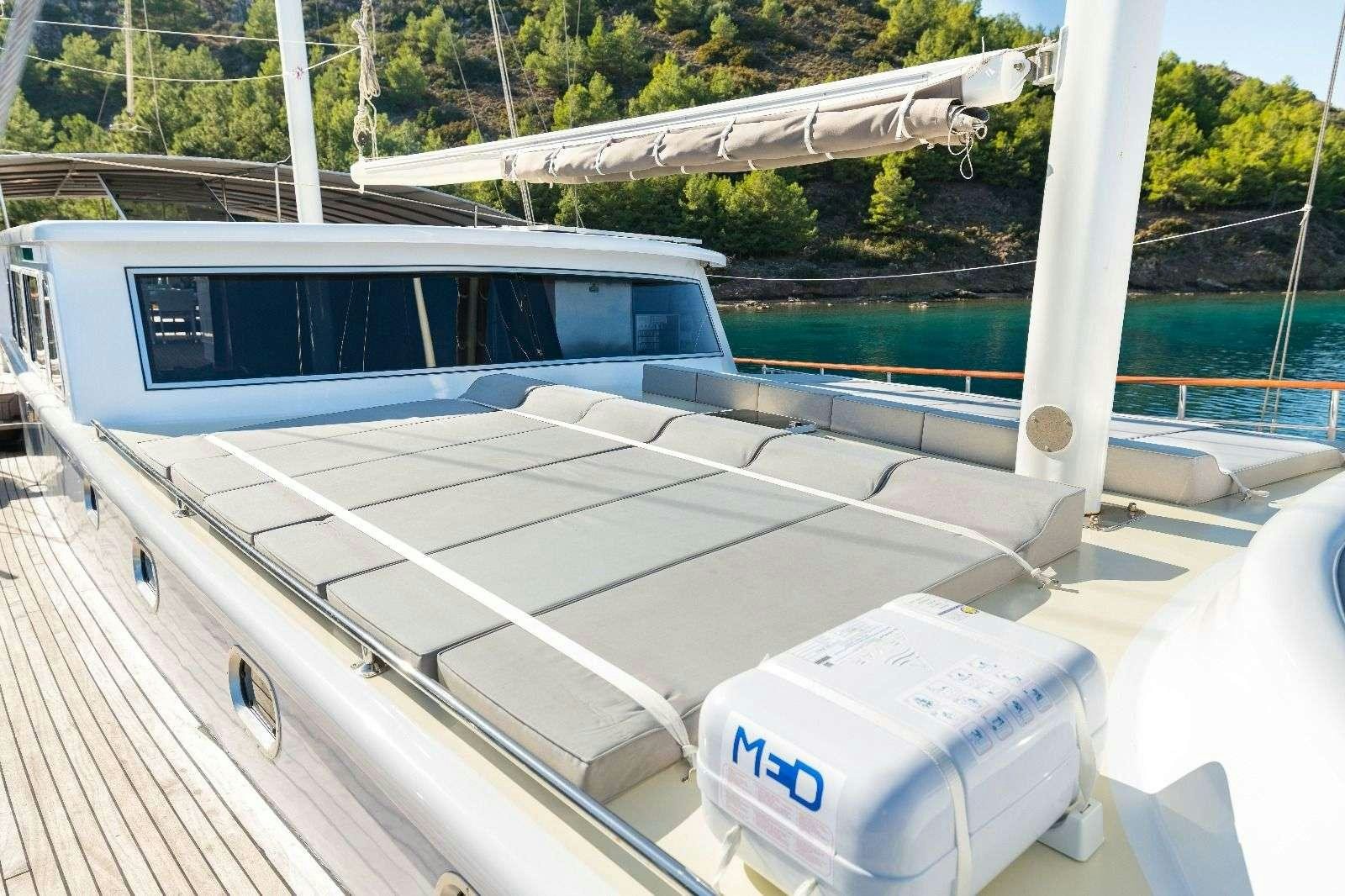 a boat on the water aboard KORAY EGE Yacht for Charter